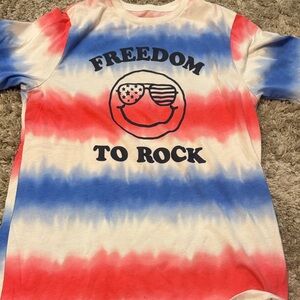 Freedom to Rock Tie-Dye Kids Shirt
